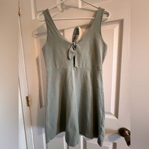 RVCA Green Dress with Bow Size S